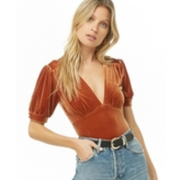 Forever 21 Tops - Velvet Bodysuit